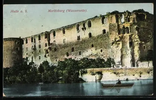 AK Halle a. S., Moritzburg Wasserseite