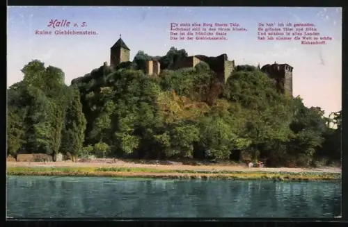 AK Halle a. S., Ruine Giebichenstein