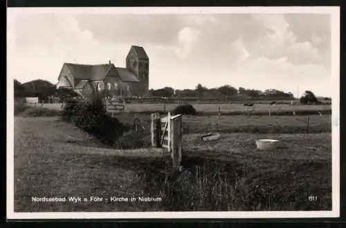 AK Wyk a. Föhr, Kirche in Nieblum