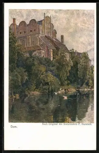 Künstler-AK Halle / Saale, Dom