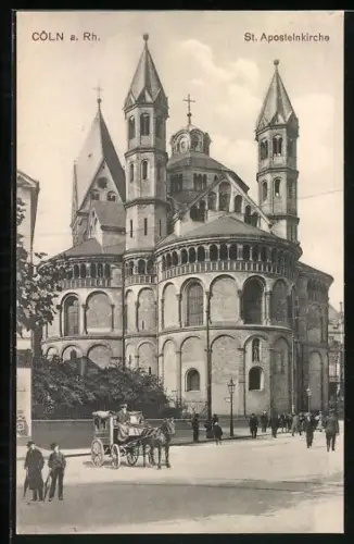 AK Cöln a. Rh., St. Apostelnkirche