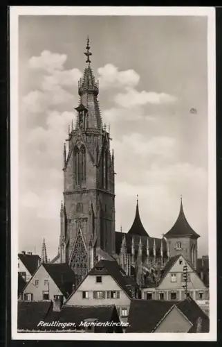 AK Reutlingen, Marienkirche, Reichsadler mit 