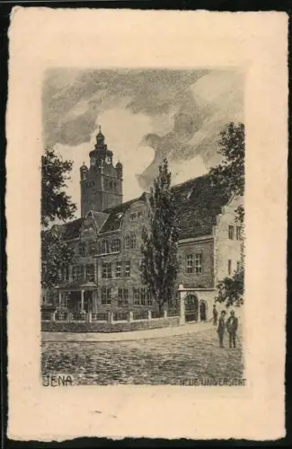 Künstler-AK Jena, Neue Universität