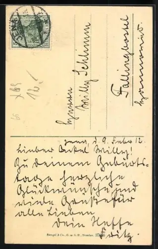 AK Jena, Strassenblick Rathausgasse mit Stadtkirche