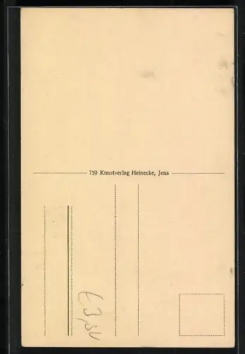 AK Jena, Rathausgasse mit Michaelisturm