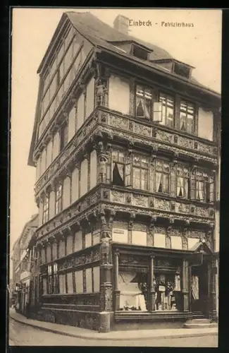 AK Einbeck, Patrizierhaus mit Geschäft