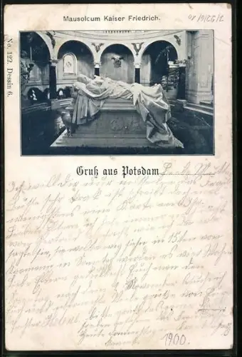 AK Potsdam, Mausoleum Kaiser Friedrich, Innenansicht