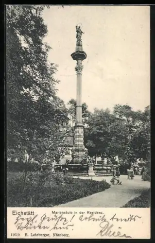 AK Eichstätt, Mariensäule in der Residenz