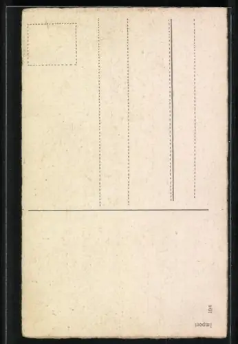 AK Prosit Neujahr, Mann bringt Seife als Geschenk, Scherz