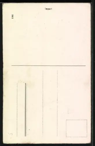 AK Ehefrau wartet mit Teppich- und Fleischklopfer auf heimkehrenden Ehemann, Neujahrsgruss