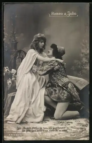 AK Romeo und Julia, Lass sie mich greifen, ja, lass sie mich töten, das Liebespaar aus dem Drama von Shakespeare