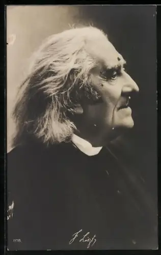 AK Franz von Liszt, Portrait in hohem Alter