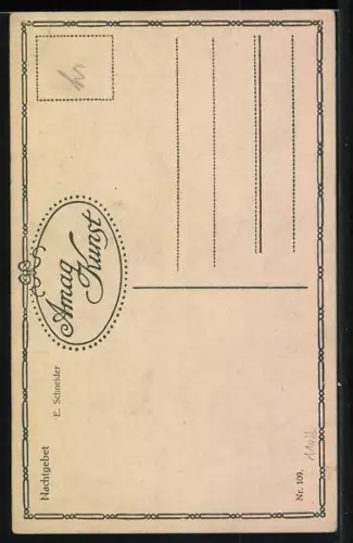 AK Mädchen sitzt auf Schoss der Mutter, Blumenstrauss