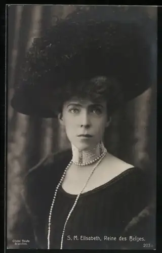 AK S. M. Elisabeth, Reine des Belges