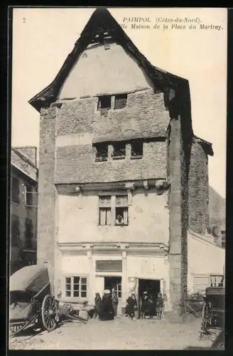 AK Paimpol /Côtes-du-Nord, Vieille Maison de la Place du Martray