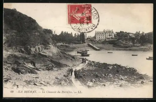 AK Ile Bréhat, La Chaussée du Port-Clos
