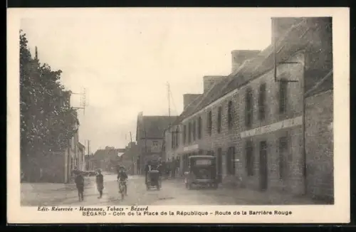 AK Bégard, Coin de la Place de la République, Route de la Barrière Rouge