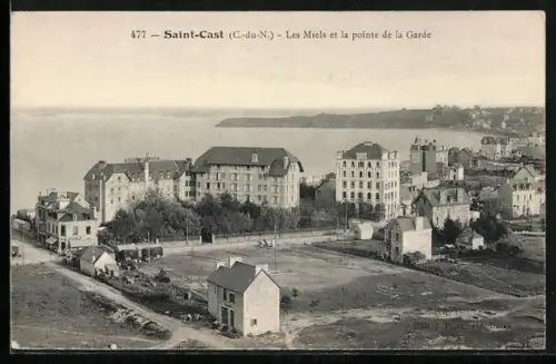 AK Saint-Cast /C.-du-N., Les Mielles et la pointe de la Garde