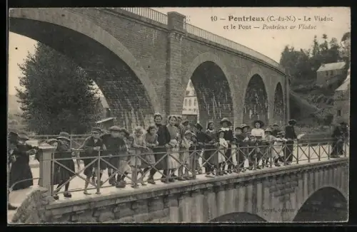 AK Pontrieux /C.-du-N., Le Viaduc et le Pont