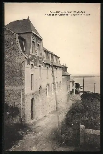 AK Perros-Guirec /C.-du-N., Hôtel de la Corniche, L`évasion de la Mer