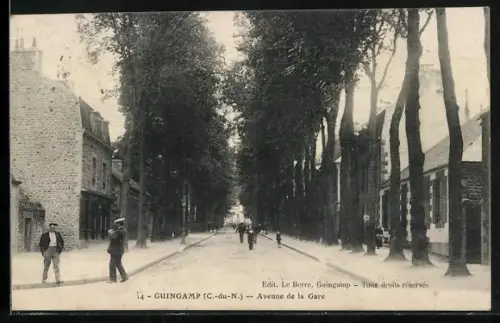 AK Guingamp /C.-du-N., Avenue de la Gare