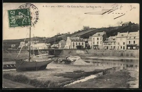 AK Binic, Un Coin du Port, Le Pont sur l`Ic