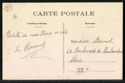 AK Île de Bréhat, La Vedette La Bréhatine faisant le passage