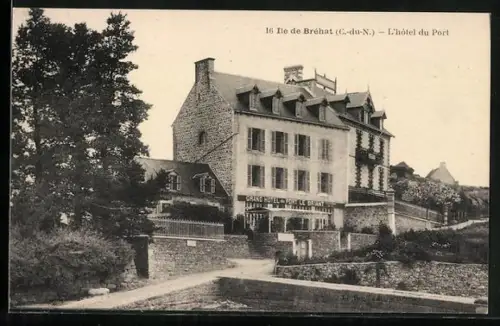 AK Île de Bréhat /C.-du-N., L`hôtel du Port