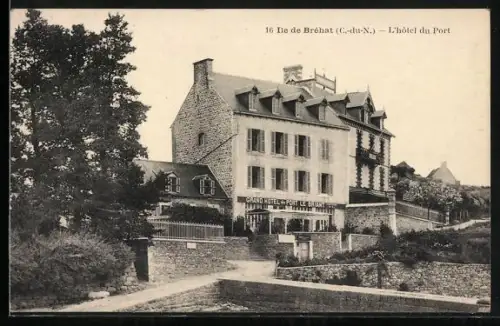 AK Île de Bréhat /C.-du-N., L`hôtel du Port