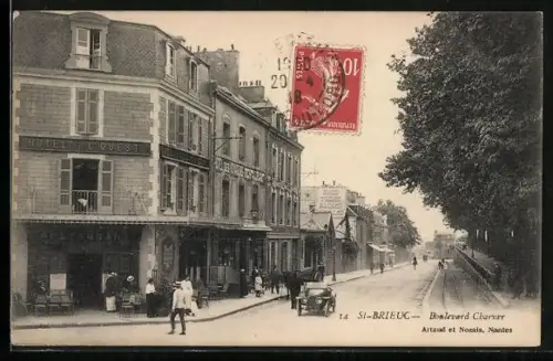 AK St-Brieuc, Boulevard Changer avec voitures et passants