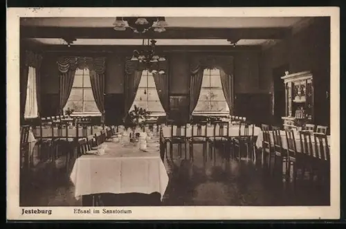 AK Jesteburg, Sanatorium, Esssaaal, Innenansicht