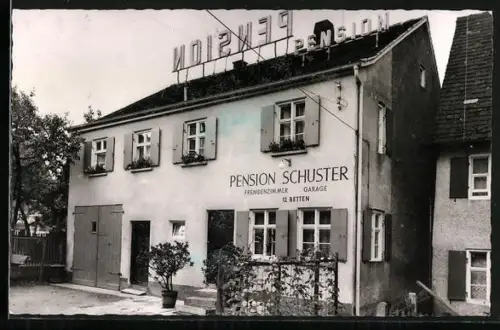 AK Leipheim /Donau, Hotel Pension Schuster