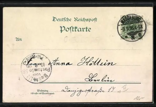 Lithographie Magdeburg, Dom, Breiter-Weg, Alter Markt