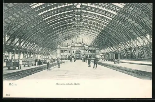 AK Köln, Hauptbahnhofs-Halle