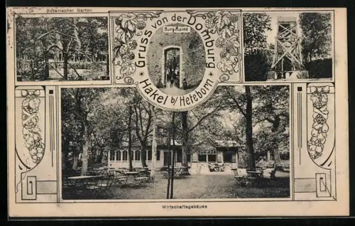 AK Hakel b. Heteborn, Botanischer Garten, Wirtschaftsgebäude