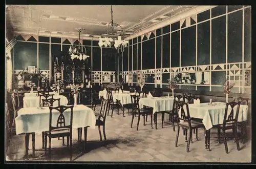 AK Kissingen, Hotel Kurhaus Aegir, Frühstücks-Saal