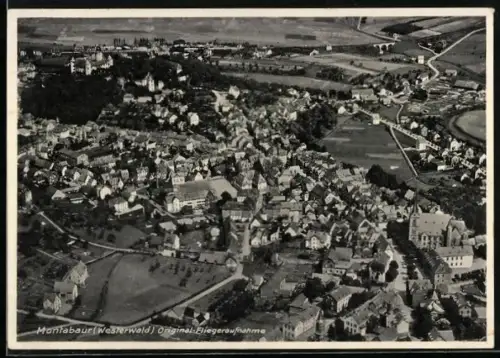 AK Montabaur, Fliegeraufnahme des Ortes