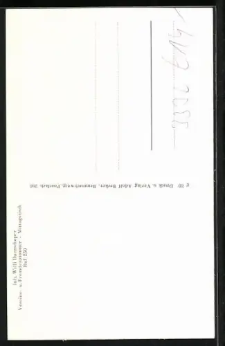 AK Grasleben, Gasthaus Gambrinus, Innenansicht