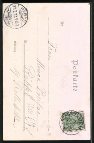 Lithographie Königslutter, Besucher am Tetzelstein