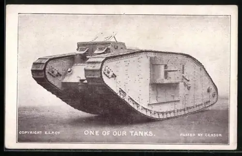 AK Blick auf einen britischen Tank