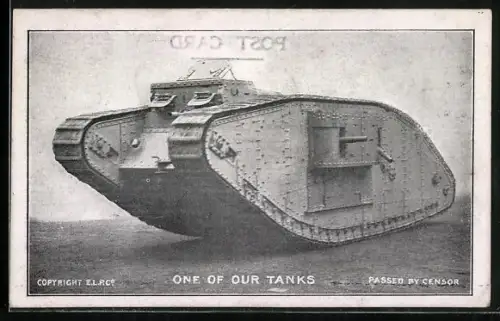 AK Blick auf einen britischen Tank