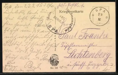 AK Metz, Schlacht bei Metz, Wo ist Kronprinz Rupprecht ?