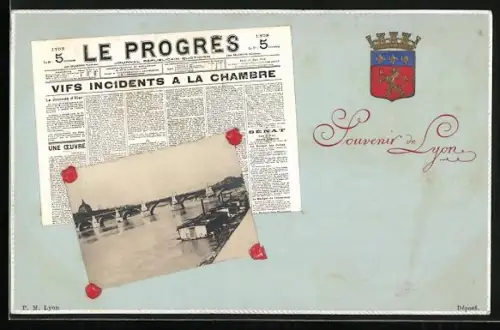 AK Lyon, Le Progres, Vifs incidents a la chambre