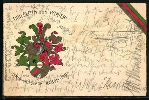 AK Wappen der Studentenverbindung Guilelmia