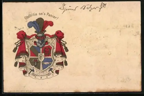 AK Wappen der Burschenschaft Obotritia