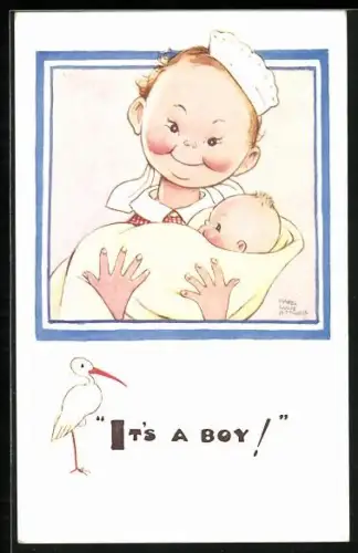 Künstler-AK Mabel Lucie Attwell: It`s A Boy!
