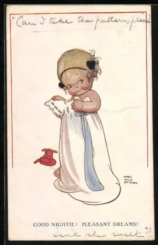 Künstler-AK Mabel Lucie Attwell: Good Night! Pleasant Dreams!