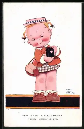 Künstler-AK Mabel Lucie Attwell: Kleine Fotografin