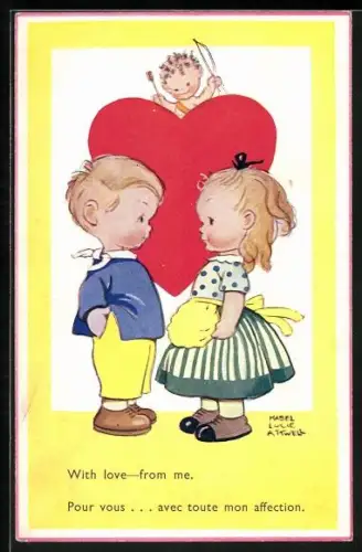 Künstler-AK Mabel Lucie Attwell: With love - from me