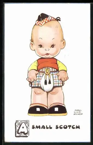 Künstler-AK Mabel Lucie Attwell: A Small Scotch